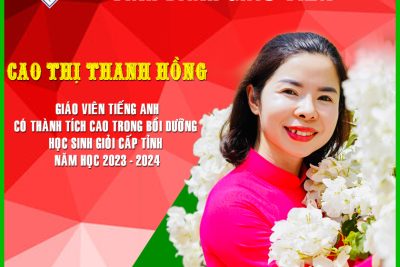 Vinh danh Quý thầy cô giáo có thành tích cao trong hoạt động Bồi dưỡng học sinh giỏi năm học 2023 – 2024