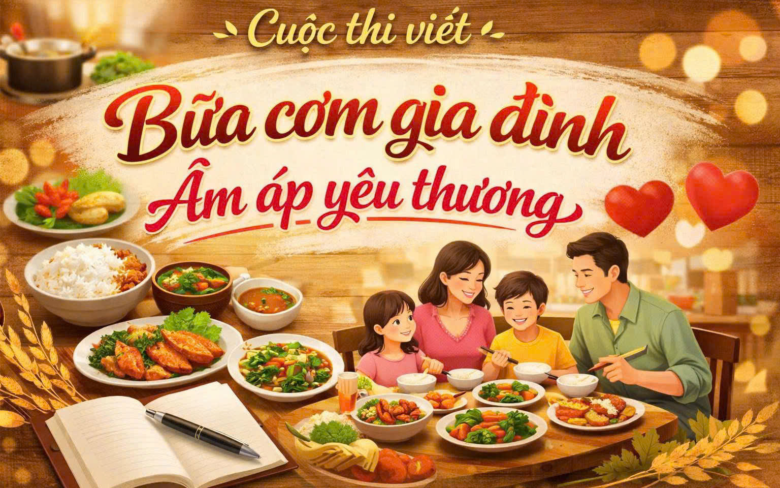 Cuộc thi viết với chủ đề “Bữa cơm gia đình ấm áp yêu thương” – hoạt động kỷ niệm 25 năm Ngày Gia đình Việt Nam