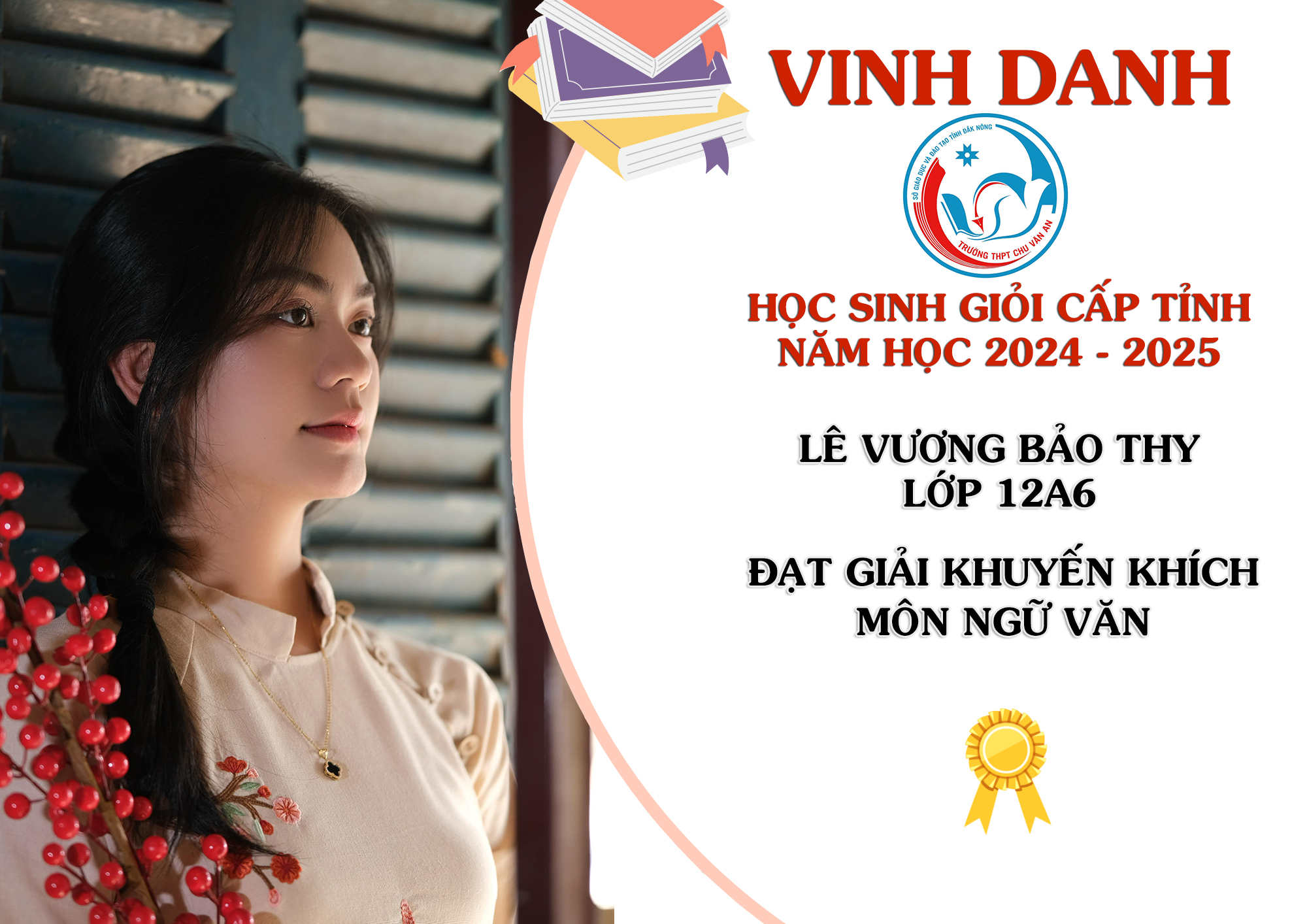 Vinh danh Học sinh giỏi cấp tỉnh năm học 2024 – 2025