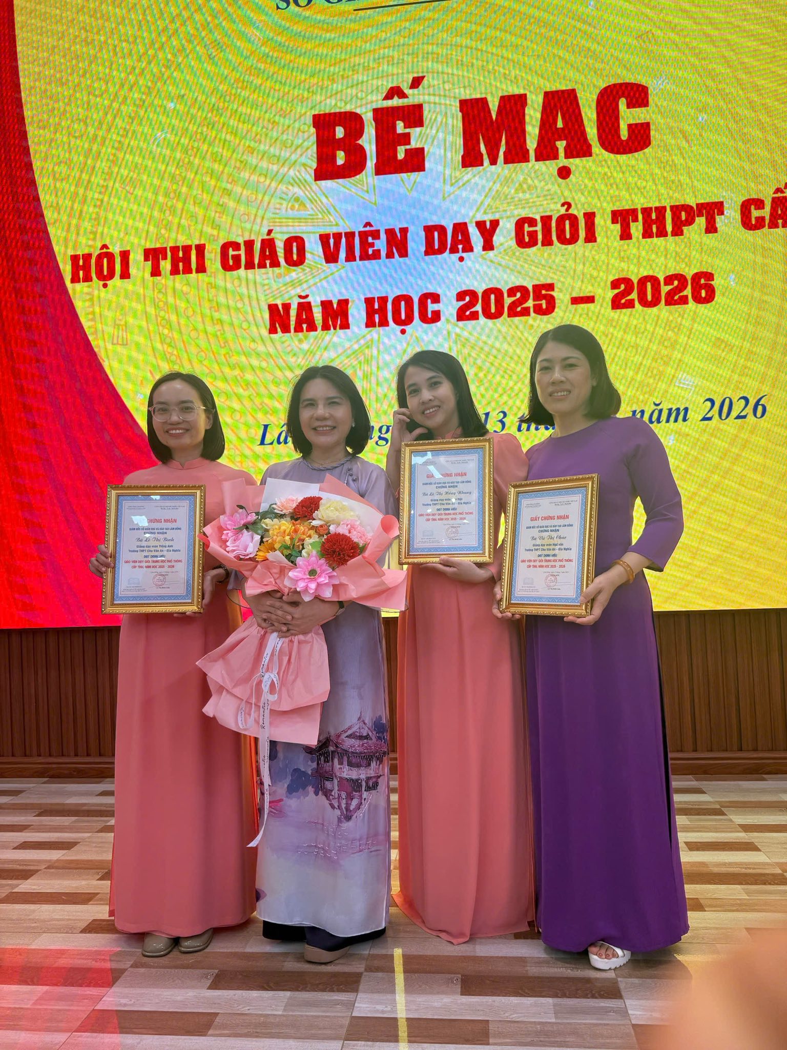 Ba giáo viên Trường THPT Chu Văn An – Gia Nghĩa đạt danh hiệu Giáo viên dạy giỏi cấp tỉnh năm học 2025–2026