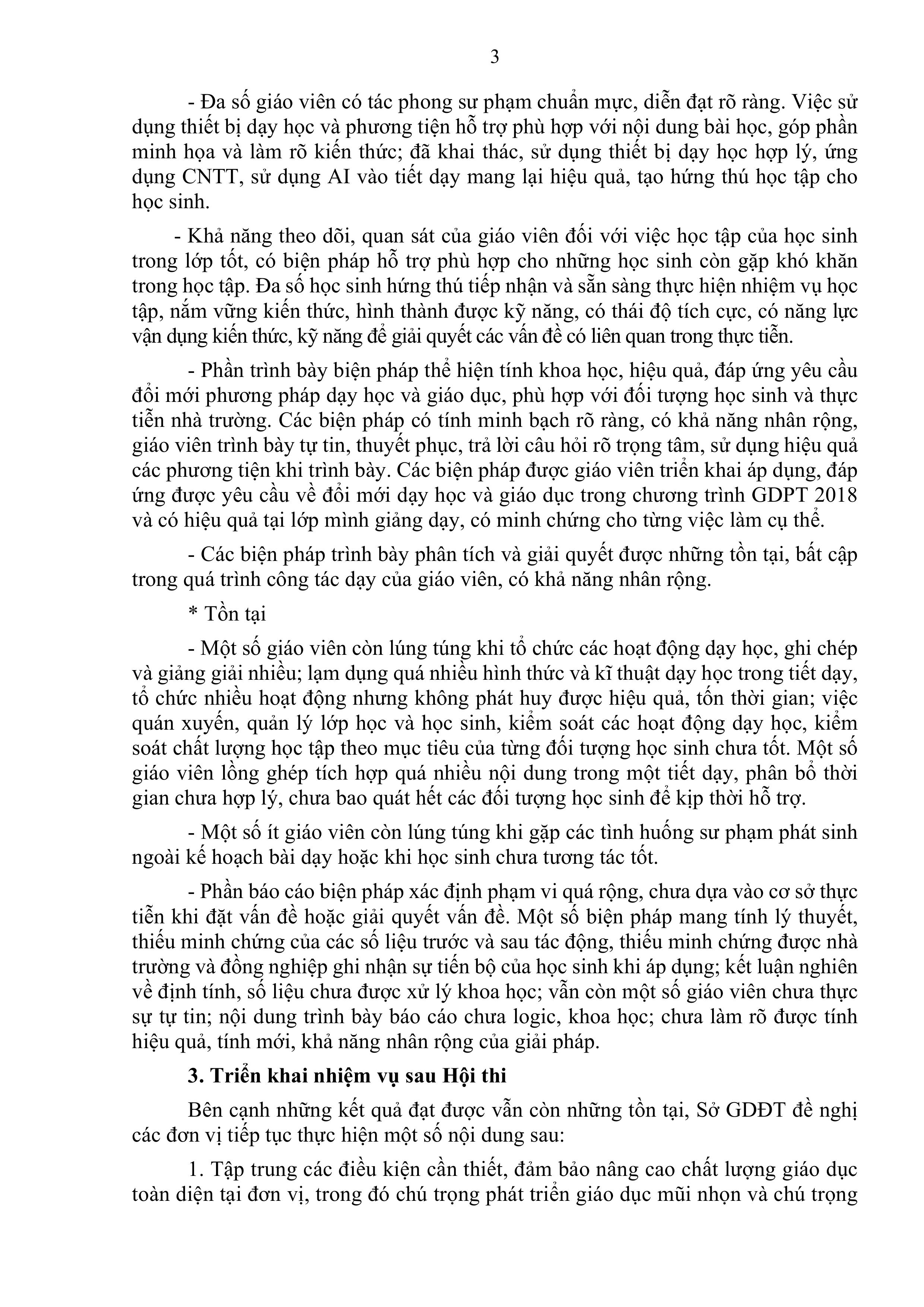 Báo cáo Tổng kết Hội thi giáo viên dạy giỏi THPT cấp tỉnh năm học 2025 – 2026  khu vực Đắk Nông (trước sáp nhập)
