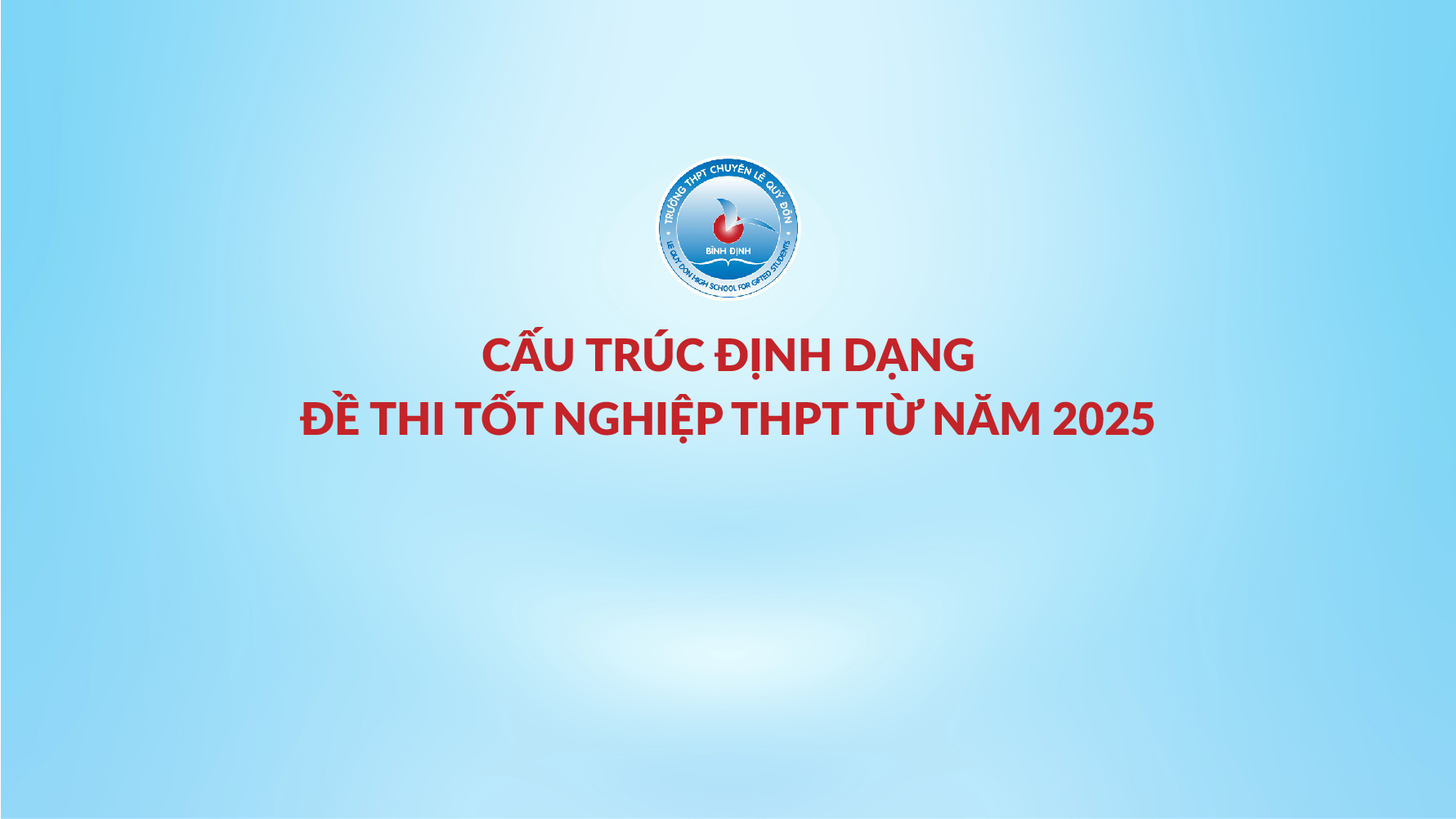 Quy định về cấu trúc định dạng đề thi Kỳ thi tốt nghiệp trung học phổ thông từ năm 2025