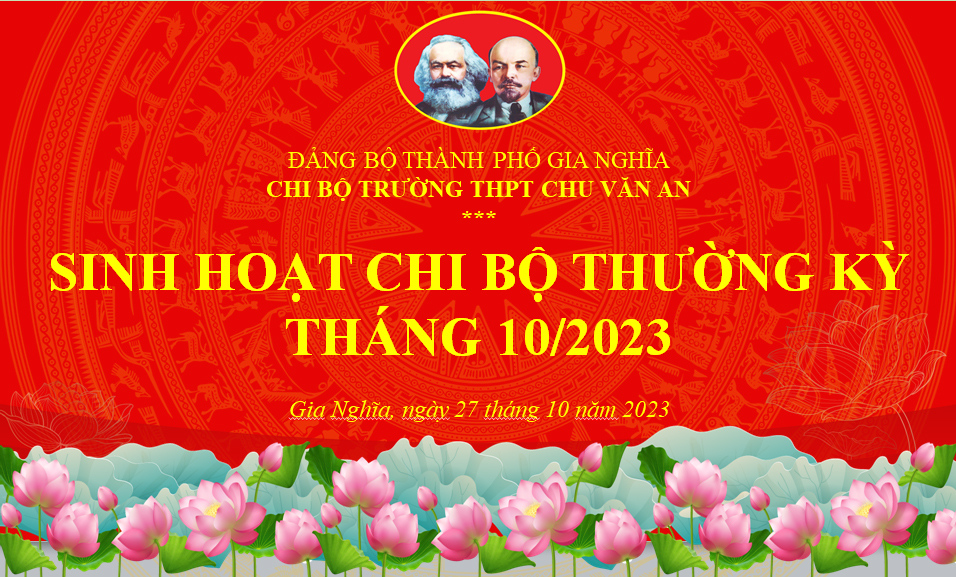 Sinh hoạt Chi bộ thường kỳ tháng 10/2023