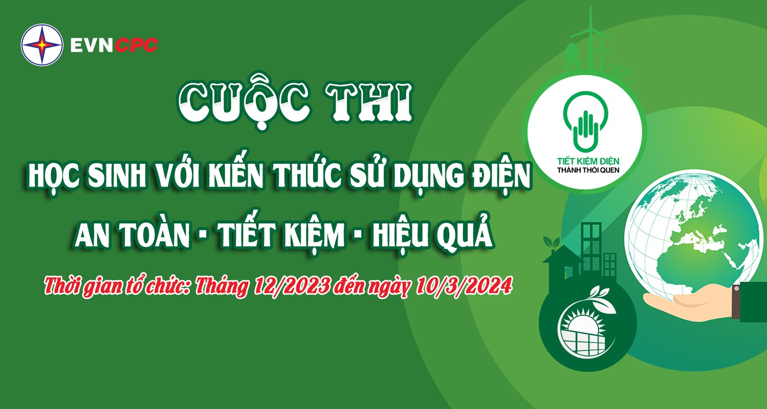 EVNCPC phát động cuộc thi học sinh với kiến thức sử dụng điện an toàn